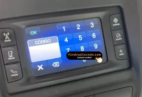 Chrysler Uconnect 5.0 RJ2 / VP2H ROW
 radio unlock 4 digit code online for this radio